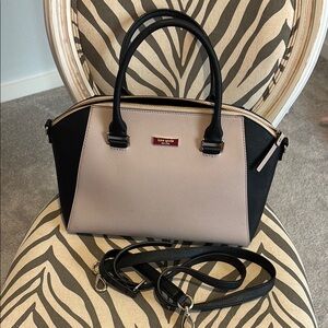 Kate Spade Black and Cream Satchel